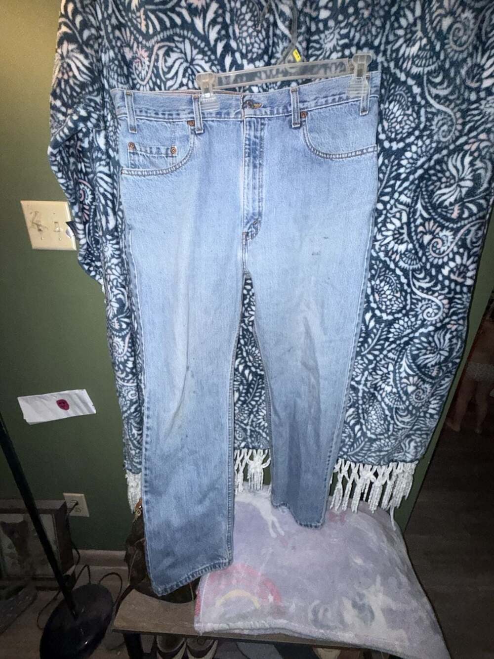 Levi's 505 Jeans Size 38x30 Blue Denim Straight Leg